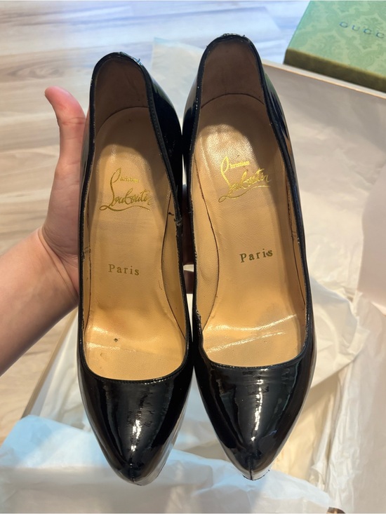 christian louboutin daffodile pumps black patent leather main image 11